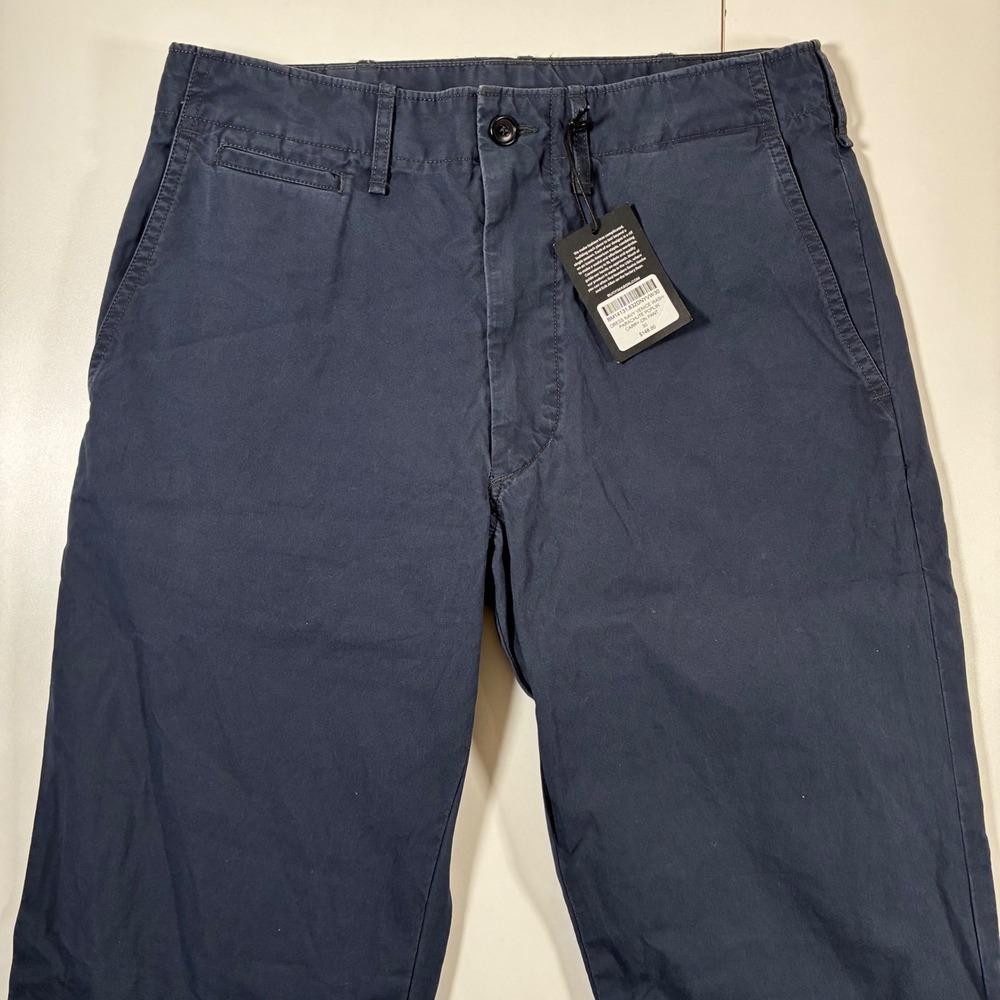 NEW Buck Mason Carry-On Pant 30x32 Dress Navy Parachute Poplin Drawstring Chino